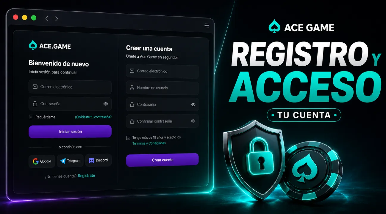 Registro y Acceso a la Cuenta Oficial de Ace Game